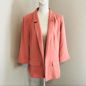 LOFT Women's Pink Blazer Jacket